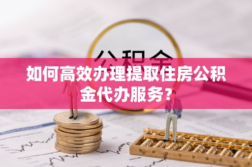 怒江如何高效办理提取住房公积金代办服务？
