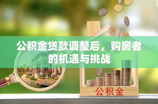 怒江公积金贷款调整后，购房者的机遇与挑战