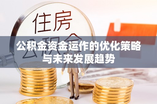 怒江公积金资金运作的优化策略与未来发展趋势