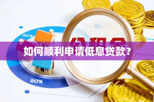 怒江如何顺利申请低息贷款？