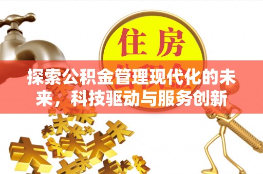 怒江探索公积金管理现代化的未来，科技驱动与服务创新