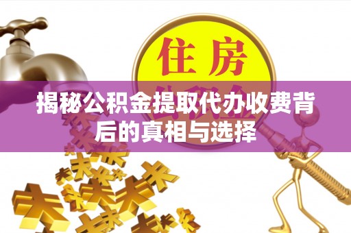 怒江揭秘公积金提取代办收费背后的真相与选择