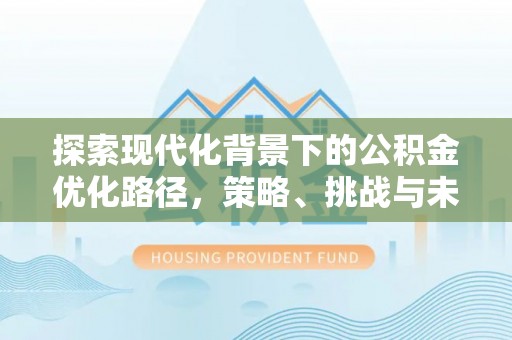 怒江探索现代化背景下的公积金优化路径，策略、挑战与未来展望