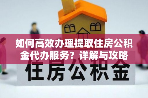怒江如何高效办理提取住房公积金代办服务？详解与攻略