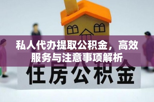 怒江私人代办提取公积金，高效服务与注意事项解析