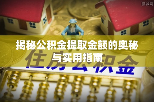 怒江揭秘公积金提取金额的奥秘与实用指南