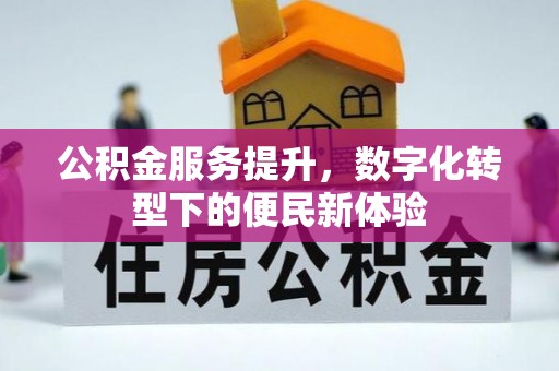 怒江公积金服务提升，数字化转型下的便民新体验