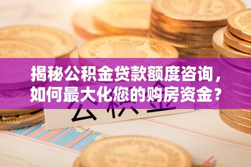 怒江揭秘公积金贷款额度咨询，如何最大化您的购房资金？