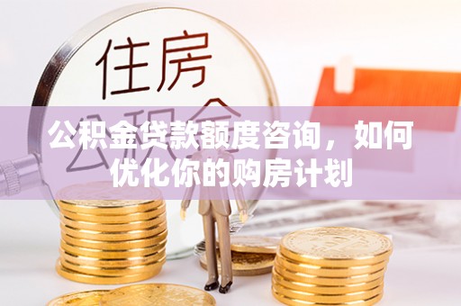 怒江公积金贷款额度咨询，如何优化你的购房计划