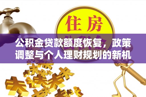 怒江公积金贷款额度恢复，政策调整与个人理财规划的新机遇
