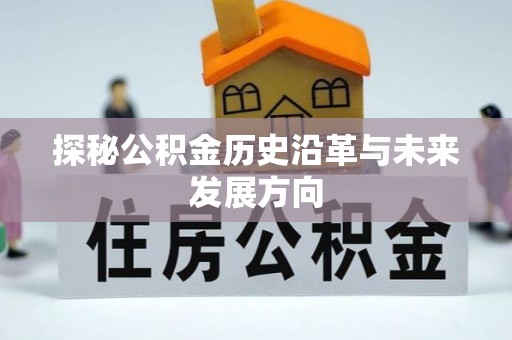 怒江探秘公积金历史沿革与未来发展方向