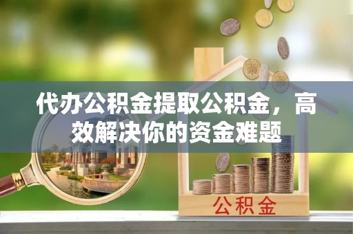 怒江代办公积金提取公积金，高效解决你的资金难题