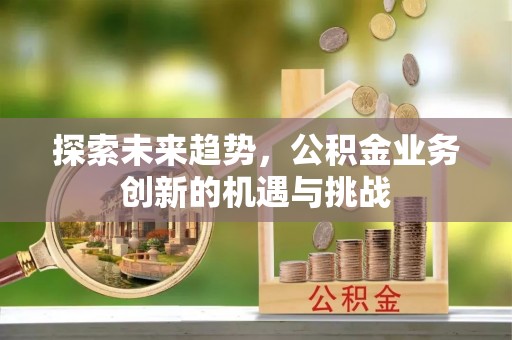 怒江探索未来趋势，公积金业务创新的机遇与挑战