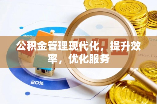 怒江公积金管理现代化，提升效率，优化服务