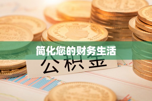 怒江简化您的财务生活