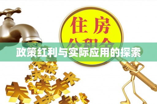 怒江政策红利与实际应用的探索