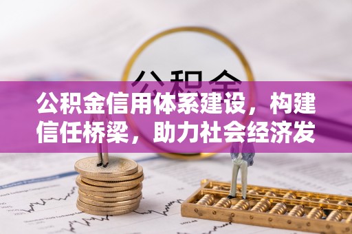怒江公积金信用体系建设，构建信任桥梁，助力社会经济发展