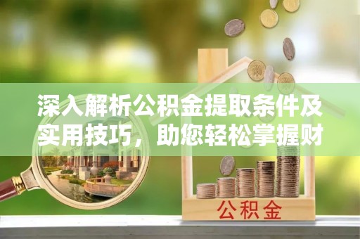 怒江深入解析公积金提取条件及实用技巧，助您轻松掌握财富管理