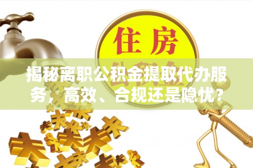 怒江揭秘离职公积金提取代办服务，高效、合规还是隐忧？