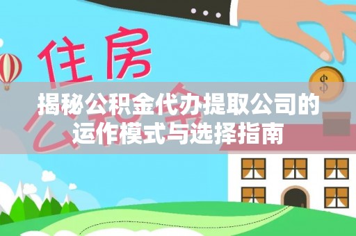 怒江揭秘公积金代办提取公司的运作模式与选择指南
