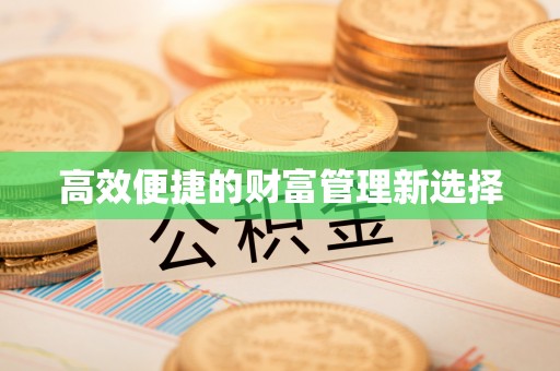 怒江高效便捷的财富管理新选择