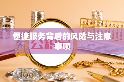 怒江便捷服务背后的风险与注意事项