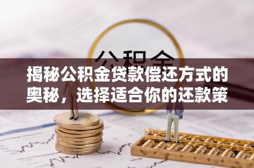 怒江揭秘公积金贷款偿还方式的奥秘，选择适合你的还款策略